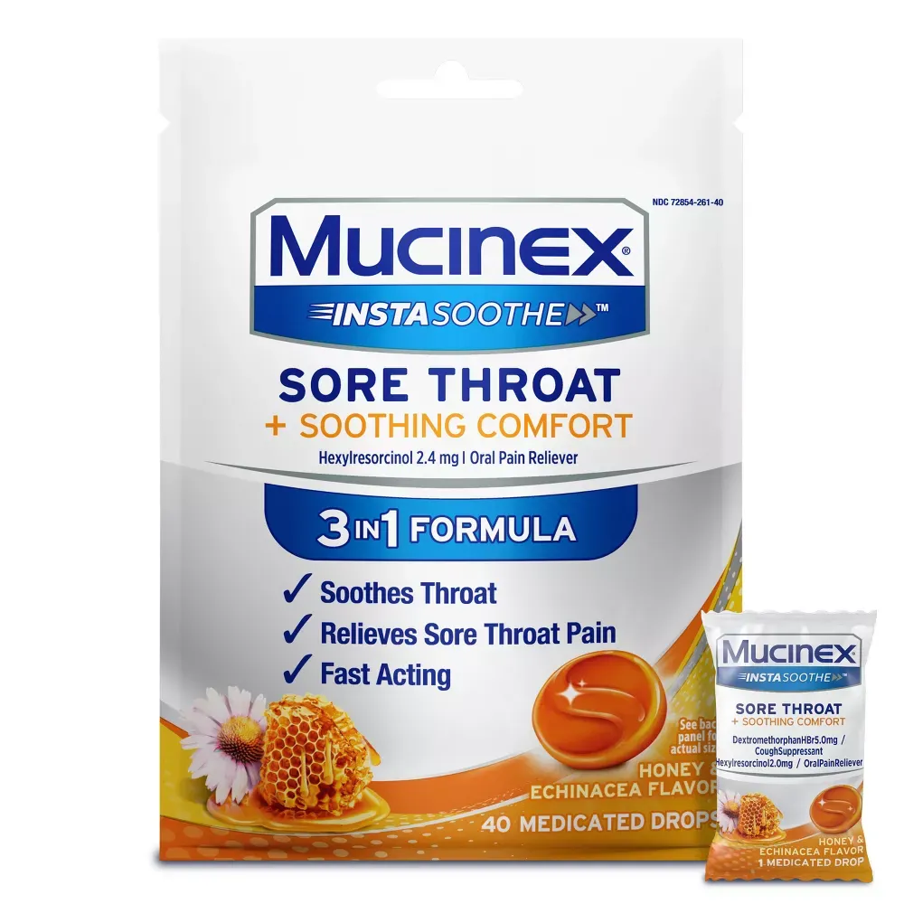Mucinex Sore Throat + Soothing Comfort Honey&amp;Echinacea