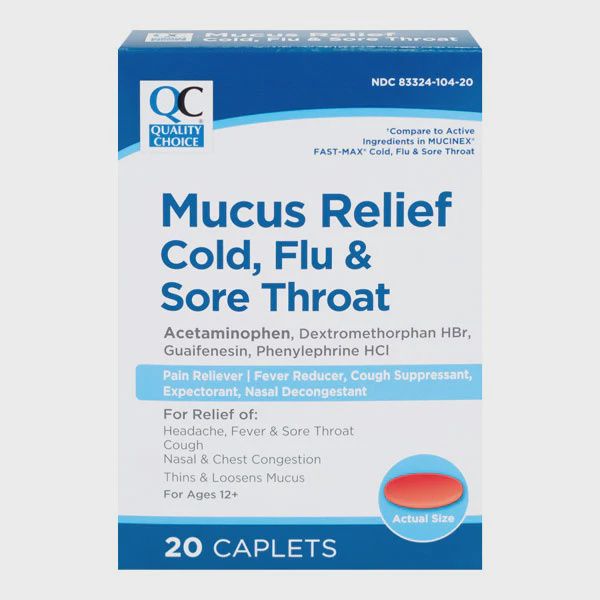 Mucus Relief Cold, Flu, &amp; Sore Throat