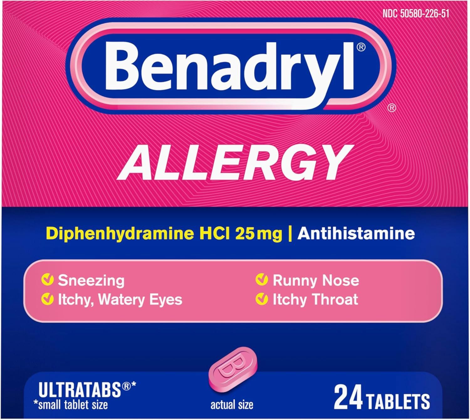 Benadryl Allergy 25mg Antihistamine