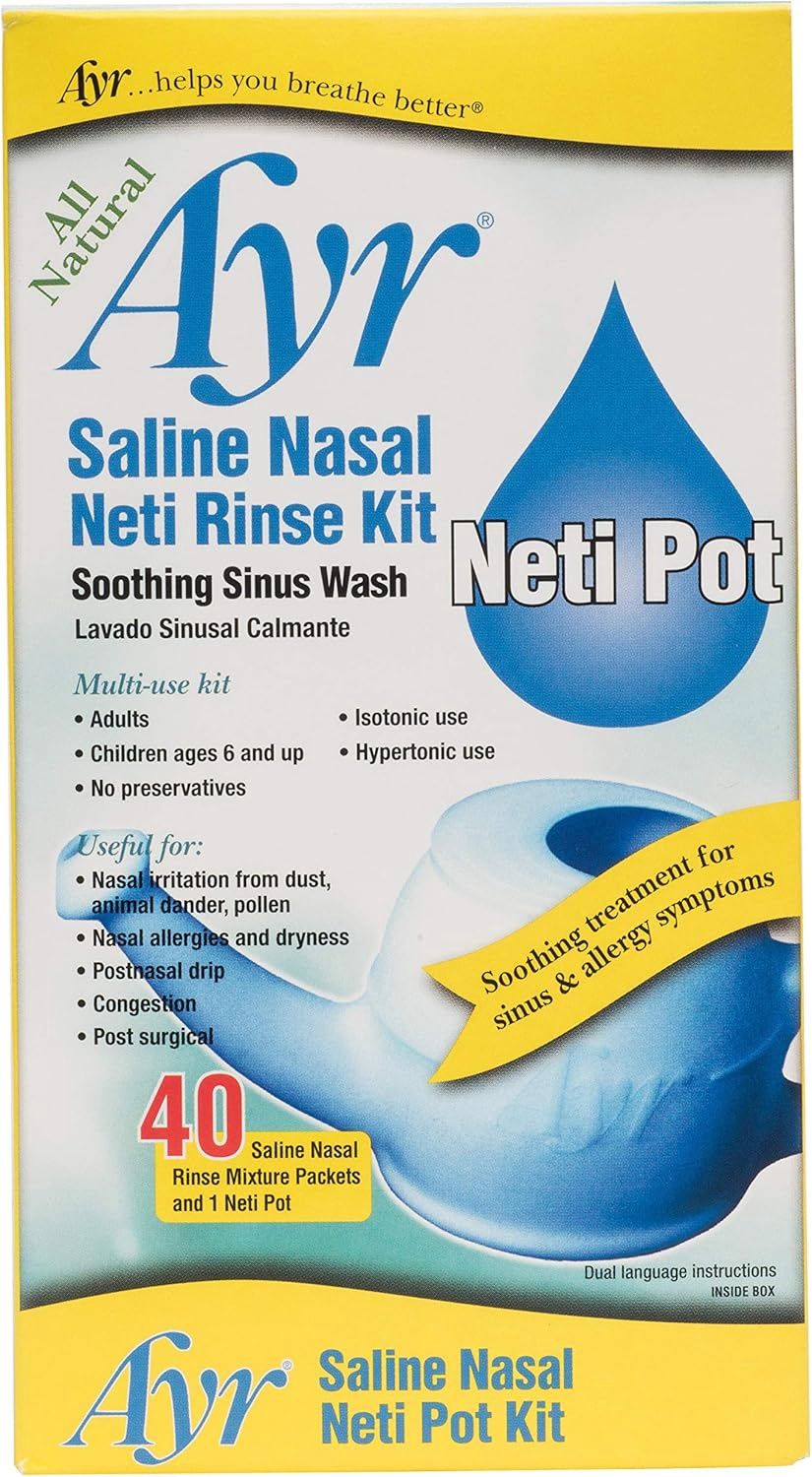 Ayr Saline Nasal Neti Rinse Kit