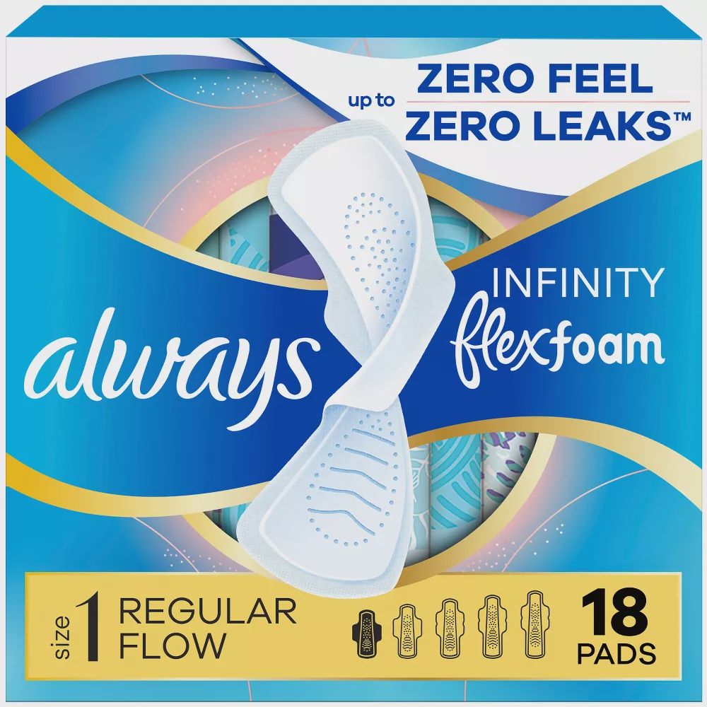 Always Infinity FlexFoam Size 1 18ct