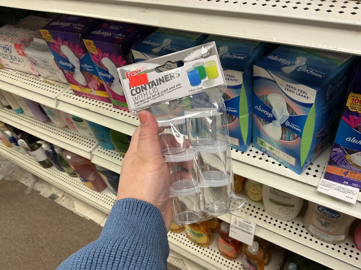 6pc Mini Containers with Lid