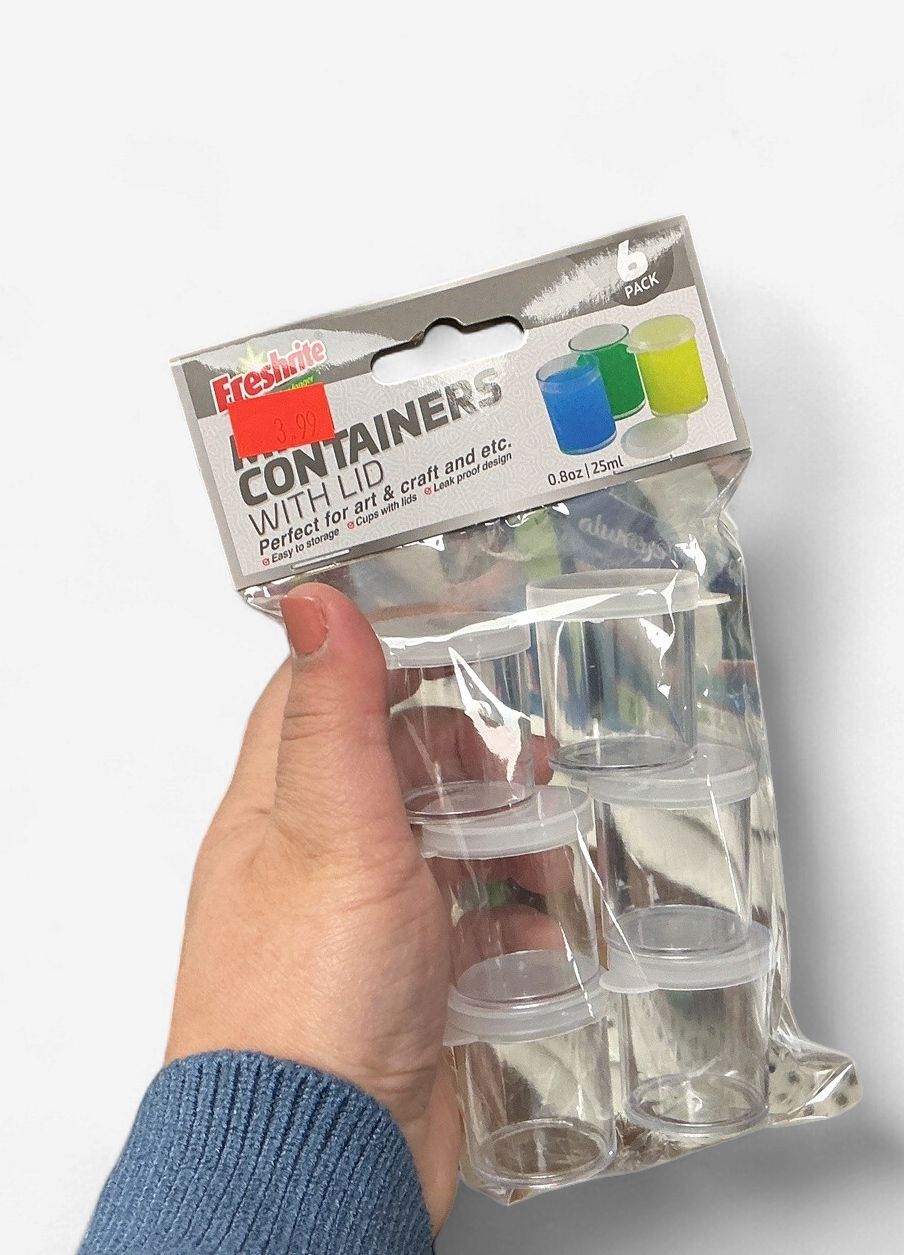 6pc Mini Containers with Lid