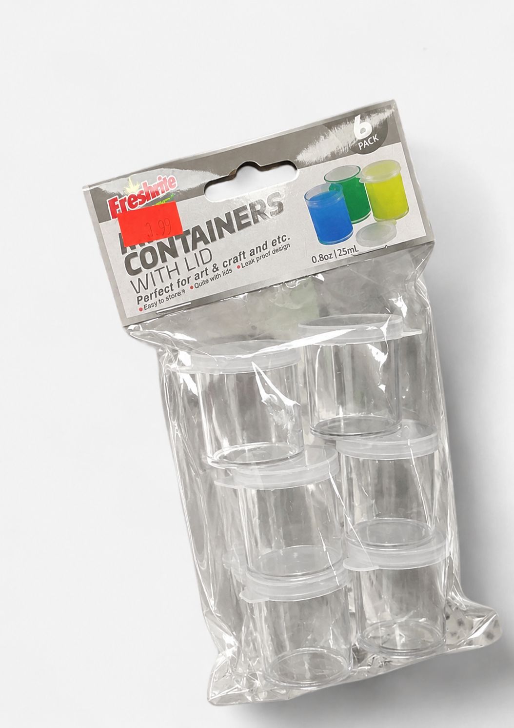 6pc Mini Containers with Lid