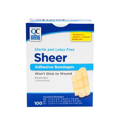 Sheer Adhesive Bandage 100ct