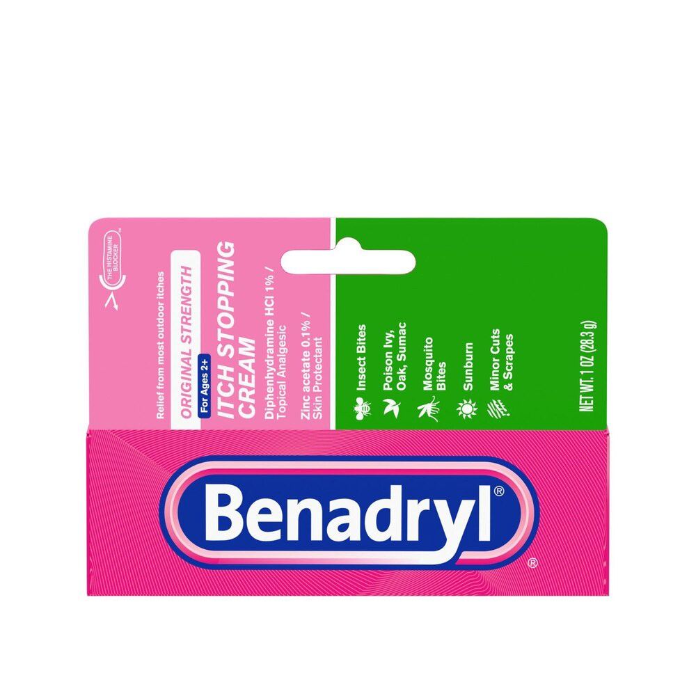 Benadryl Itch Stopping Cream, Color: Original