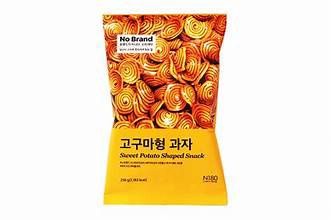 Sweet potato shaped snack