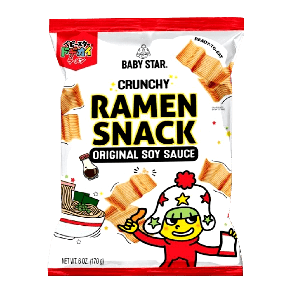 Baby Star Crunchy Ramen Snack (Wide) Original Soy Sauce