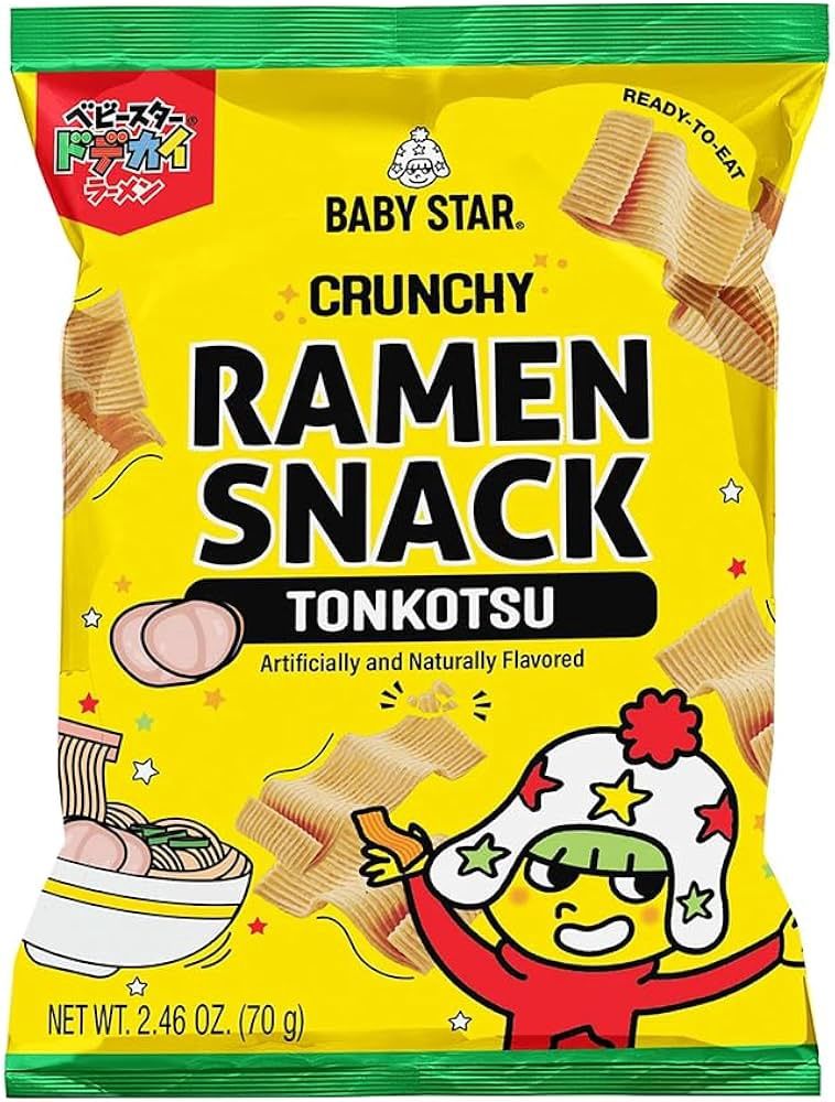 Baby Star Crunchy Ramen Snack (Wide) Tonkotsu Sauce