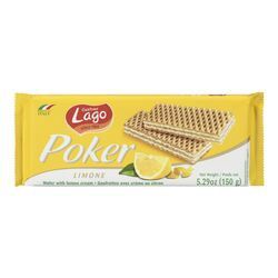 Lago Poker Waffle Cracker, Flavor: Lemon