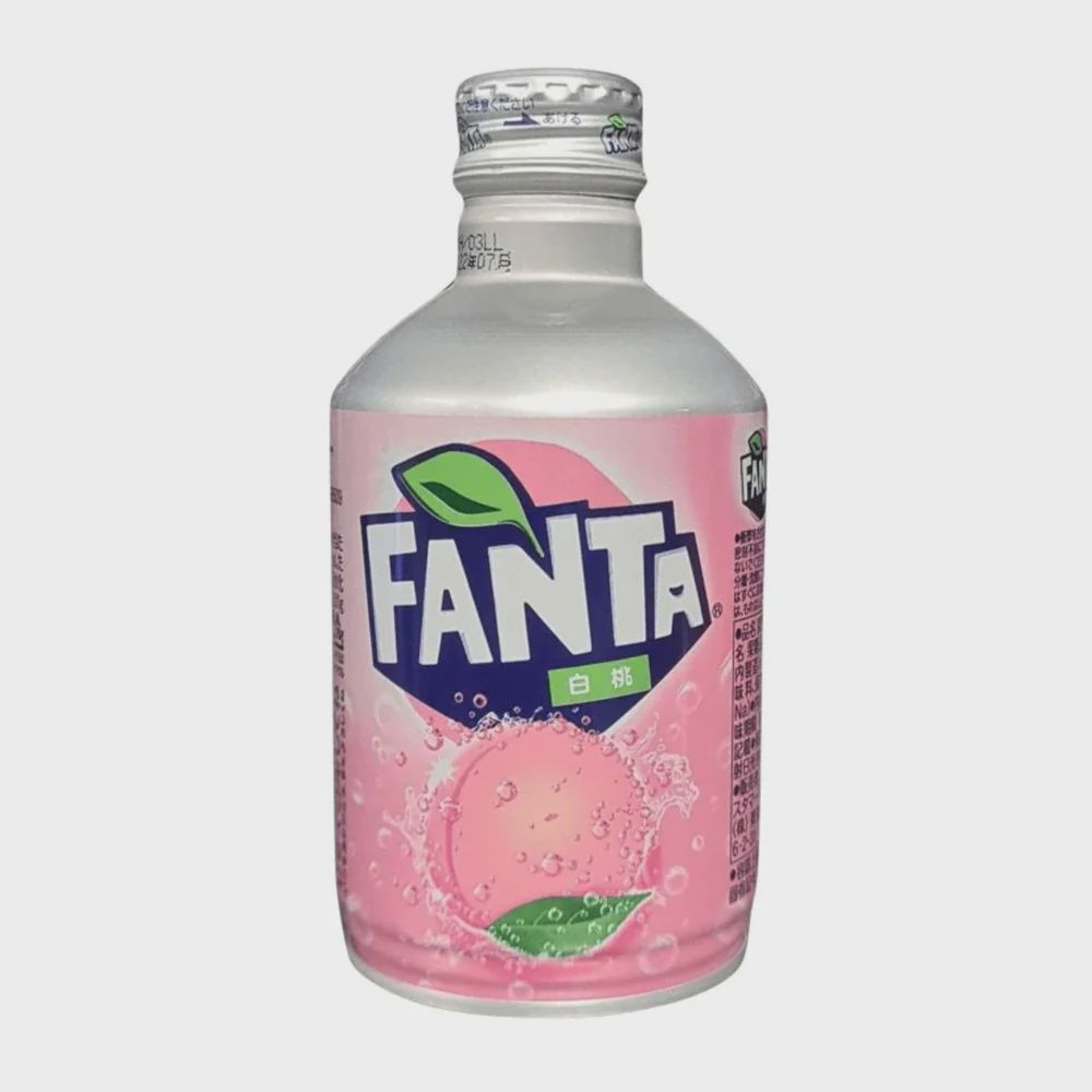 COCA COLA FANTA WHITE PEACH 300ML BOTTLE CAN