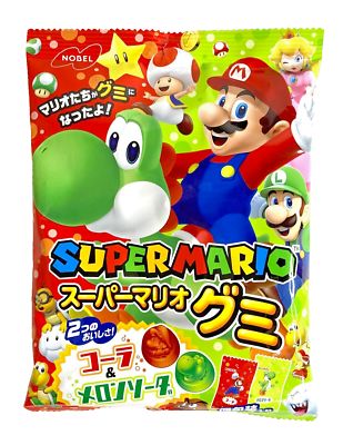 NOBEL SUPER MARIO GUMMY COLA  MELON SODA