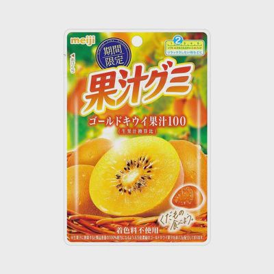 Meiji Fruit Juice Gummy (Gold Kiwifruit) - 明治果汁软糖（金奇异果味）