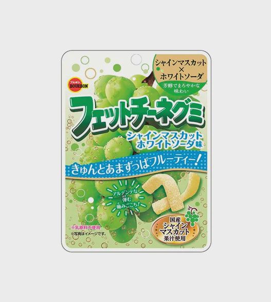 Bourbon Fettucine Gummy Shine Muscat White Soda - 葡萄白汽水软糖