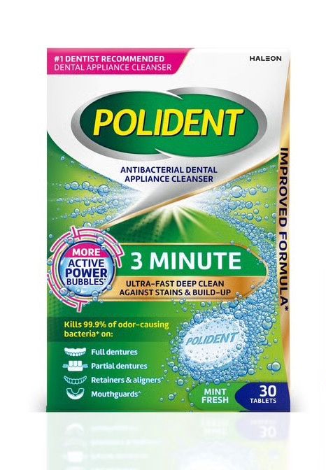Polident AntiBacterial Dental Appliance Cleanser 3 Minute