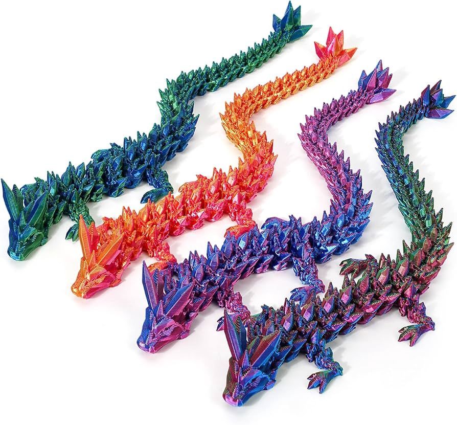 3D Printed Dragon - 3D打印龙模型