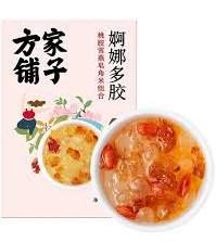 桃胶皂角米雪燕 + 红枣枸杞水