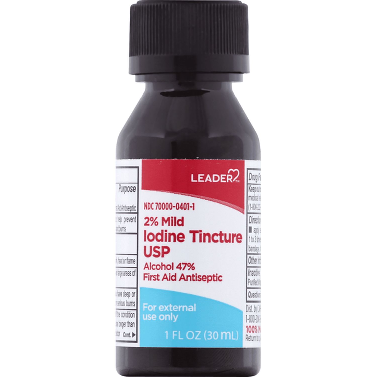 LEADER 2% MILD IODINE TINCTURE USP