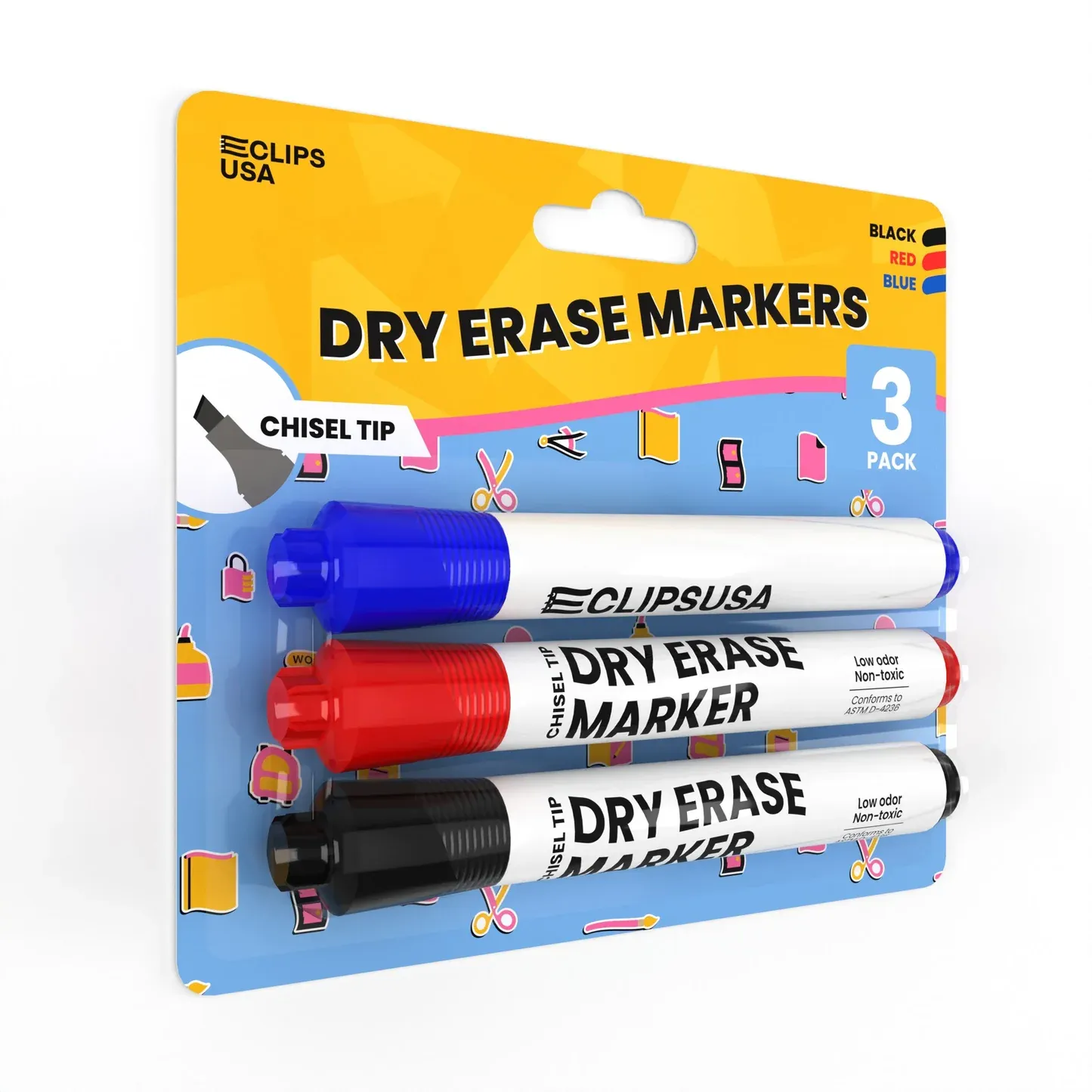 Simply A+ 3pc Dry Erase Marker