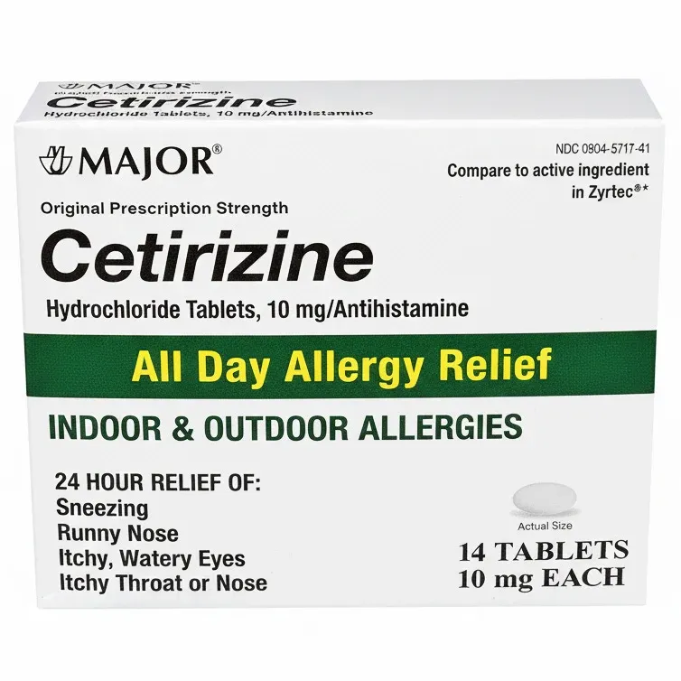 CETIRIZINE HYDROCHLORIDE TABLETS 10MG