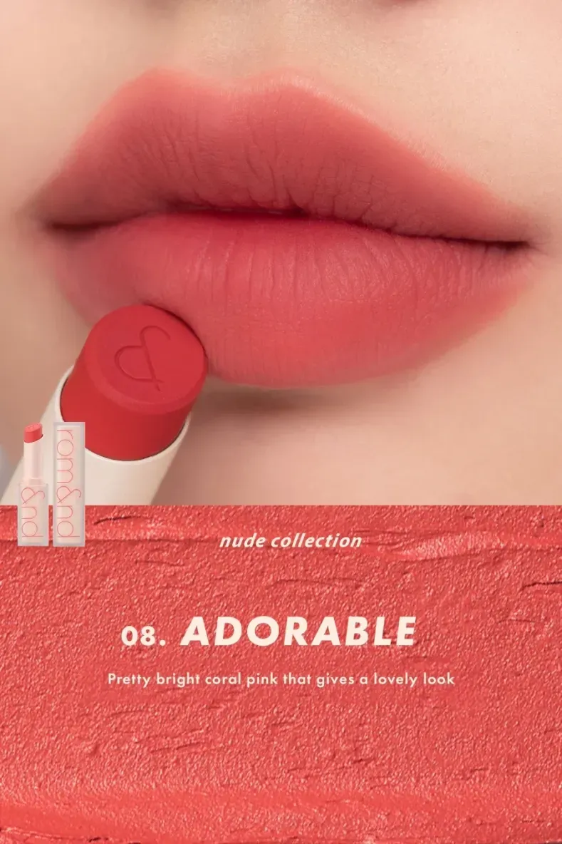 Rom&amp;nd Zero matte Lipstick, Color: 08 - Adorable