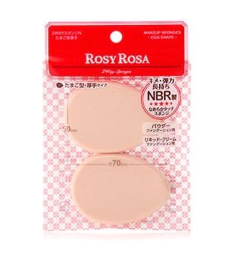ROSYROSA蛋型2個装 - Egg-Shaped Makeup Sponge 2P