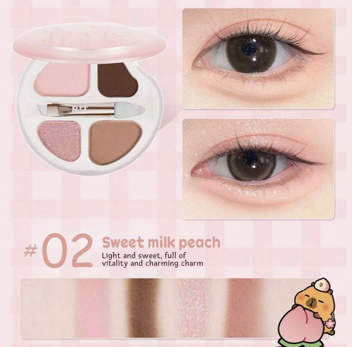RMT Capybara Eyeshadow Palette, Color: 02