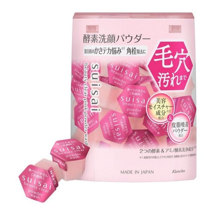 Suisai Beauty Clear Powder Wash, Color: Pink