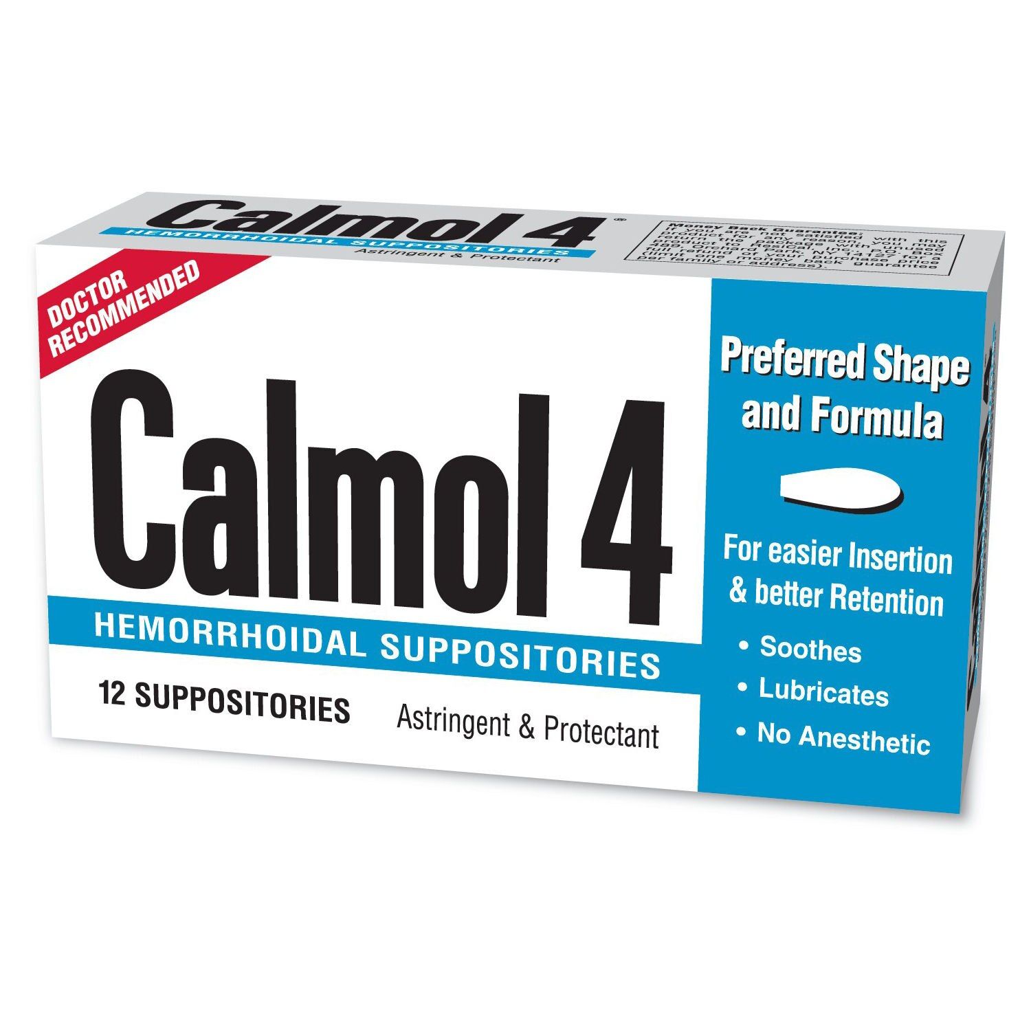 CALMOL4 HEMORRHOIDAL SUPPOSITORIES