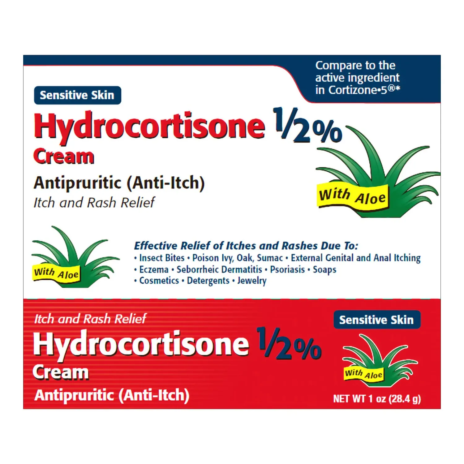 HYDROCORTISONE CREAM 1/2% ANTI - ITCH