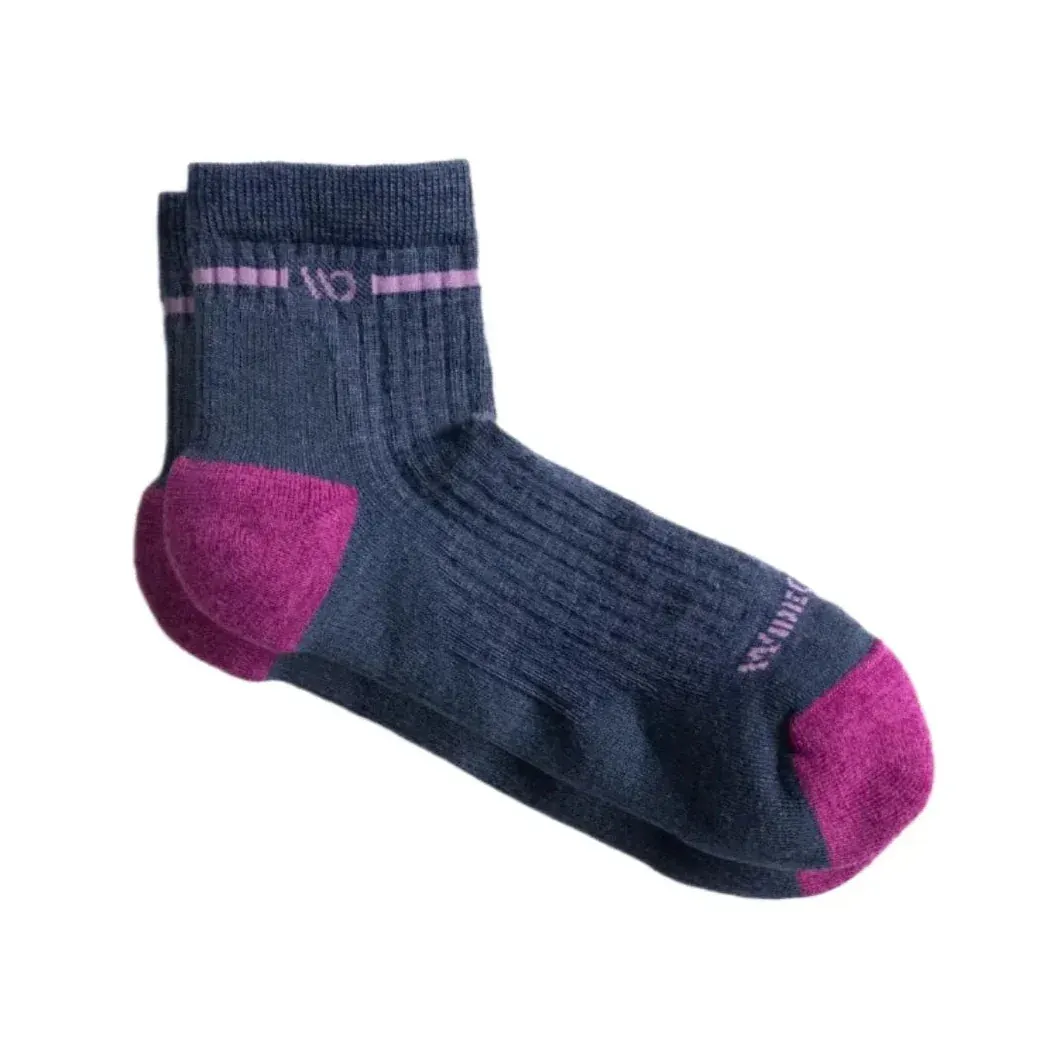 Darn Tough Wide Open Women's 9501 1/4 Sock Denim