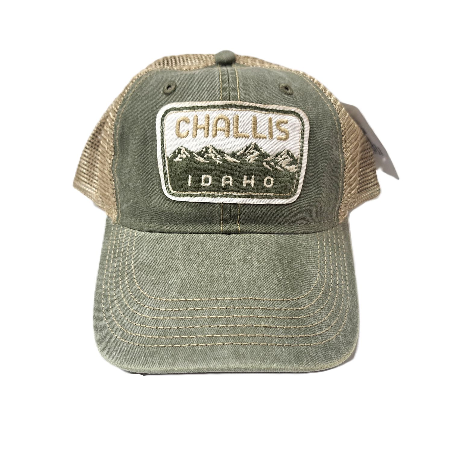 Ouray Challis Logo Cap -Conifer/Khaki Mountain Camper