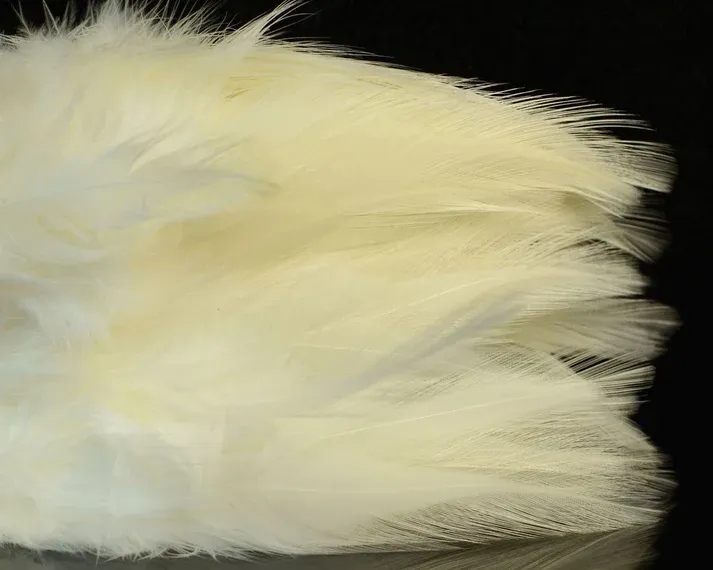 Nature's Spirit Fish Hunter Select Saddle Hackle, Color: Bleached White
