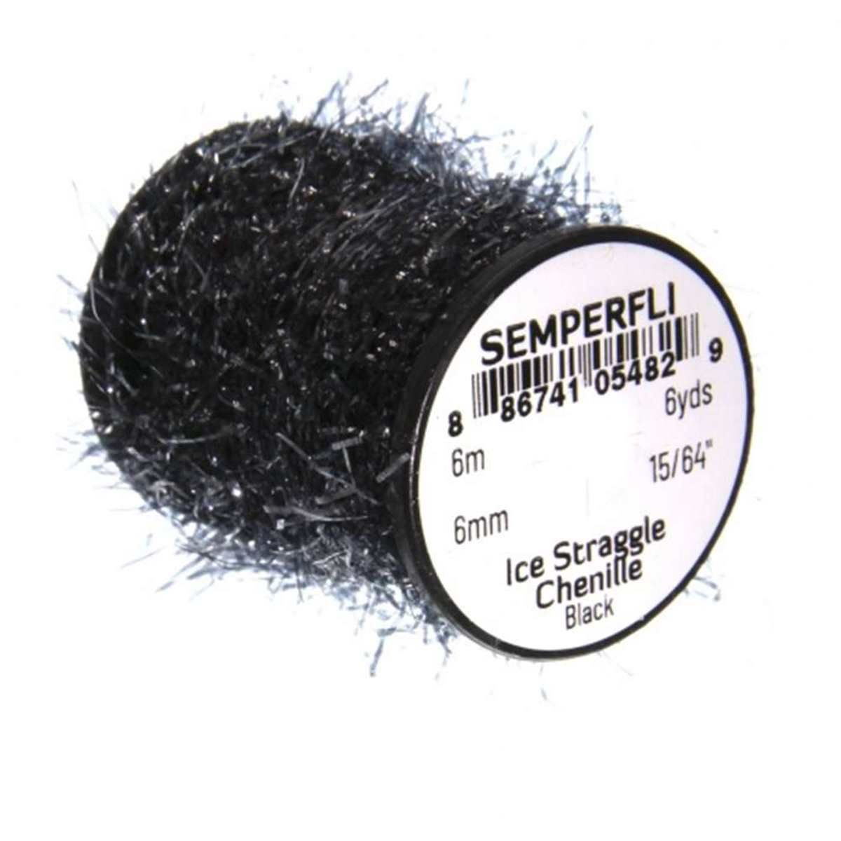 Semperfli Ice Straggle Chenille, Color: Black