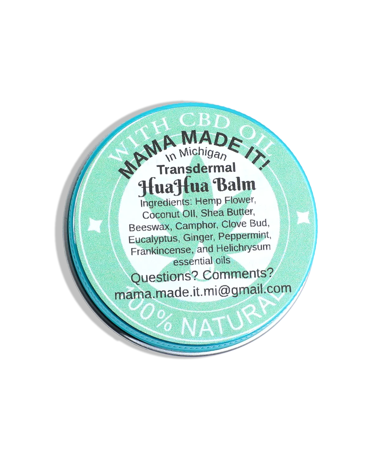 Mama made it HuaHua Balm tin closed