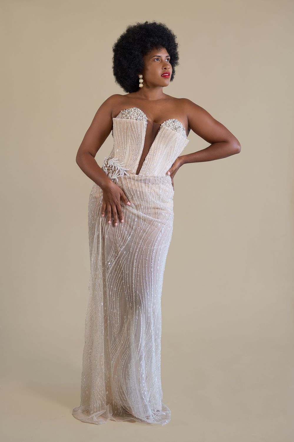 Neriah, Color: Sylver/nude, Size: 42