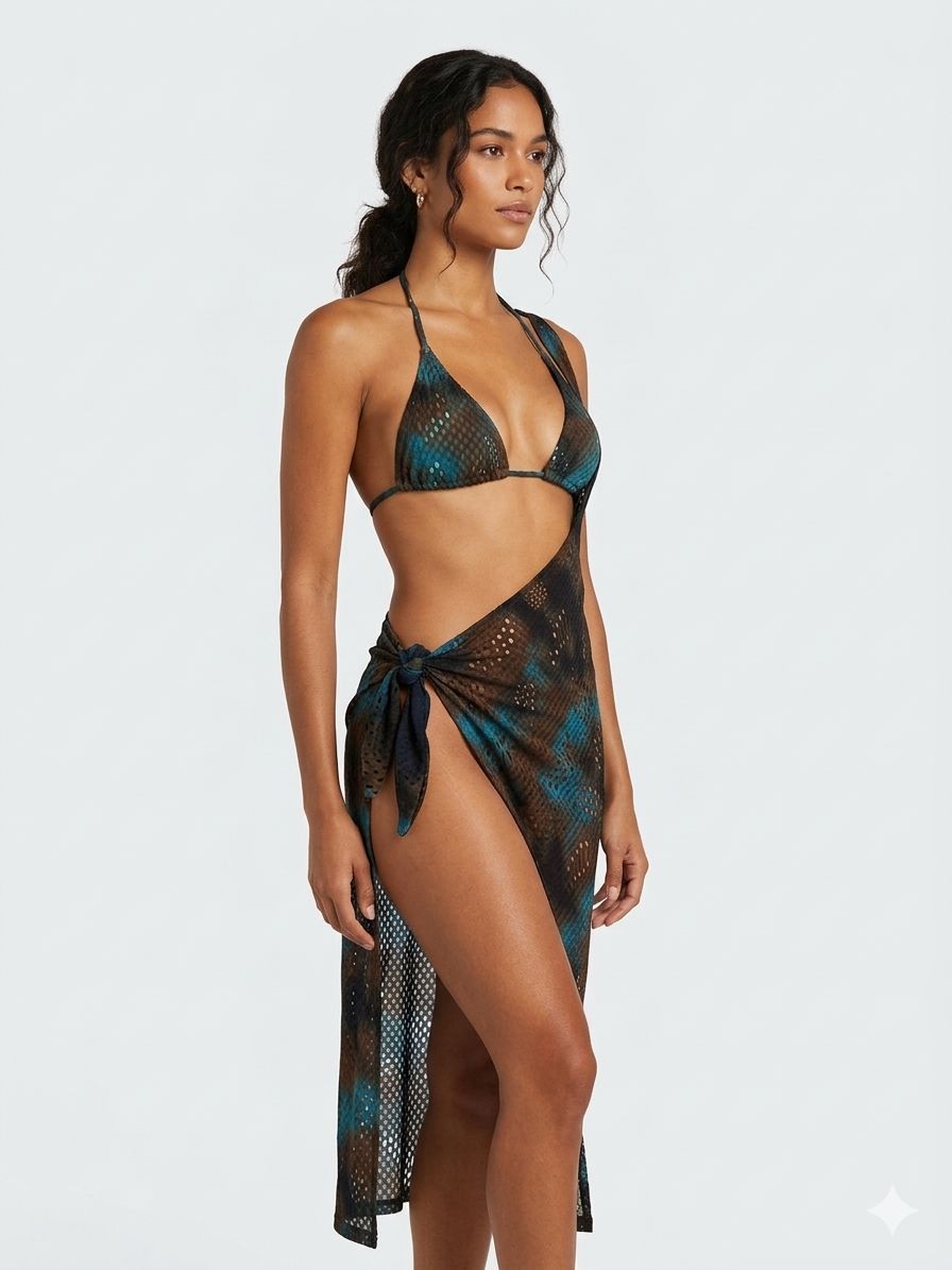 Salida de playa Pareo de hombro