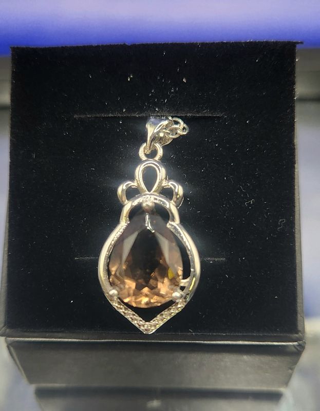 Smoky Quartz Crystal Pendant