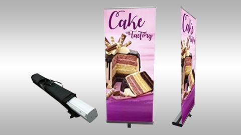 33 x 81 Retractable Pull Up Stand