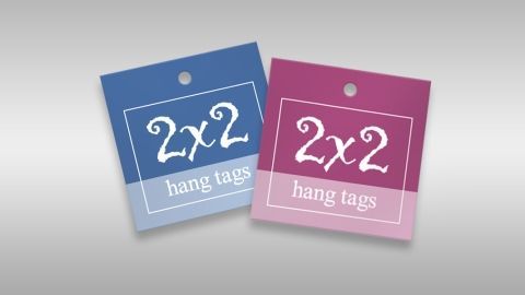 2 x 2 - Hang Tags