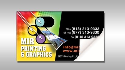 Sticker Business Card 2 x 3½ Sticker Business Card 2 x 3½