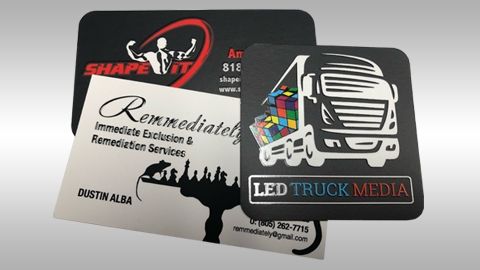 Silk Lamination Business Cards 2 x 3½