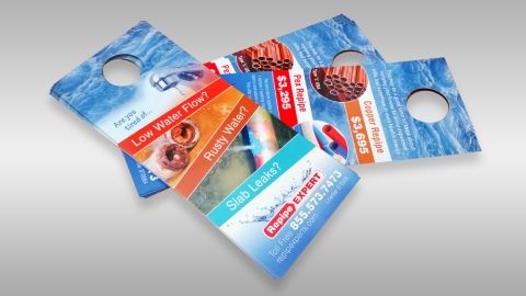 4¼ x 11 - Door Hangers on 100lb