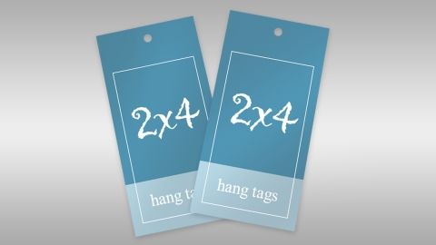 2 x 4 - Hang Tags