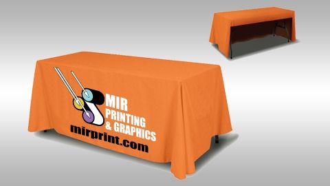 8ft Table Cover 3 sided - Open Back 8ft Table Cover 3 sided Open Back