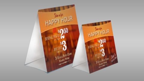 4 x 6 - Table Tents 4 x 6 Table Tents