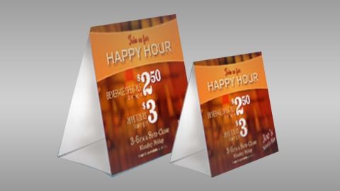 4 x 4 Table Tents