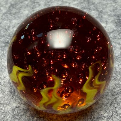 STEVE WILLIS. Fire & Ice 🔥🥶 Marble. Flame Design. Purple Champagne.