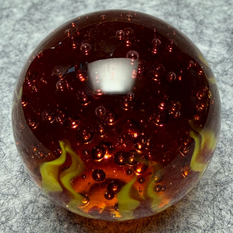 STEVE WILLIS. Fire & Ice 🔥🥶 Marble. Flame Design. Purple Champagne.