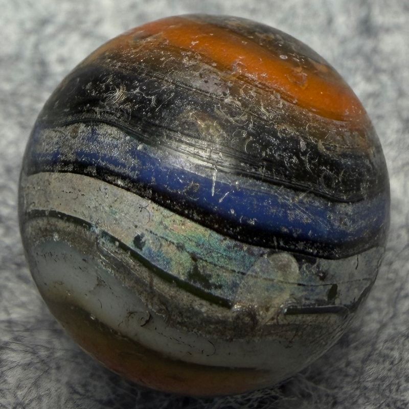 ALLEY AGATE CO. Swirl 21/32" Abalone Marble